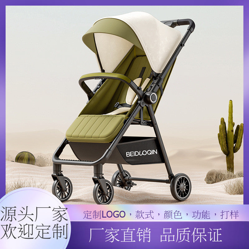 Baby stroller one-click closing baby stroller can sit or lie down portable kids walking baby handy gadget factory direct sales
