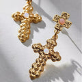 European and american cross-border ring retro punk cross earrings jewelry stylishtrendyniche styleins style earrings earrings