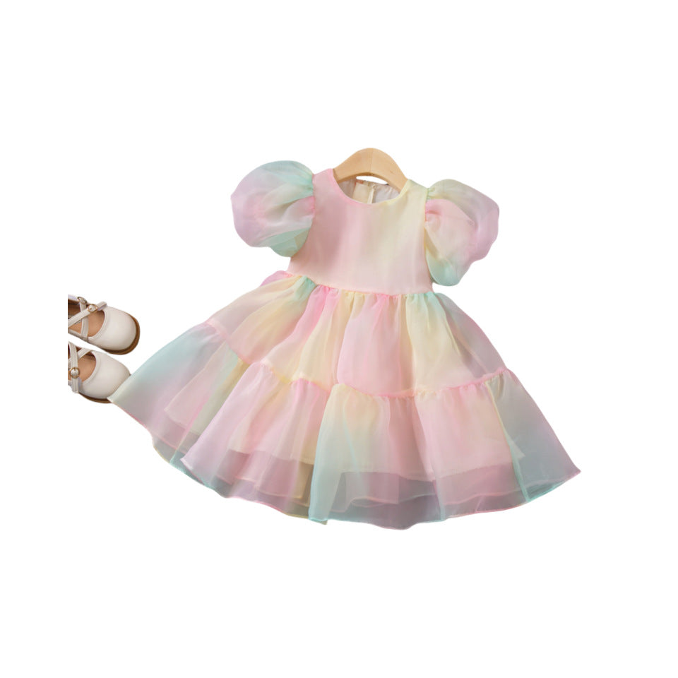 Girls' dress - new korean style for  - trendy kids' summer dress - sweet princess dress for little girls