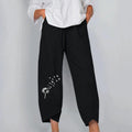 factory direct spring/summer new arrivals: women's elastic waist cotton linen loose casual pants/homewear pants for export