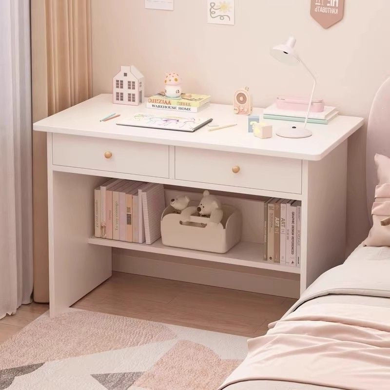 For home table cabinet combination student computer desk small apartment with bookshelf simple desk bedroom wall-mounted one-piece desk cabinet