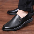 Chef leather shoes men's non-slip waterproof oil-resistant hotel kitchen shoes all-black leather work shoes for men