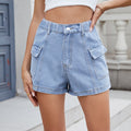 european and american clothing cross-border foreign trade  new american sexy denim workwear shorts hot pants trendy