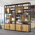Office screen partition bookshelf storage rack iron floor-standing flower rack decorative rack dining room living room entrance display rack