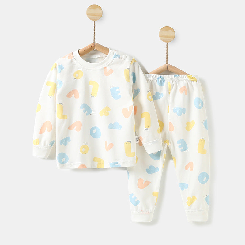Baby autumn clothessuitbabyintimatespure cottonnewbornkids home clothes 0-3 years old boys and girls spring & fallsuit