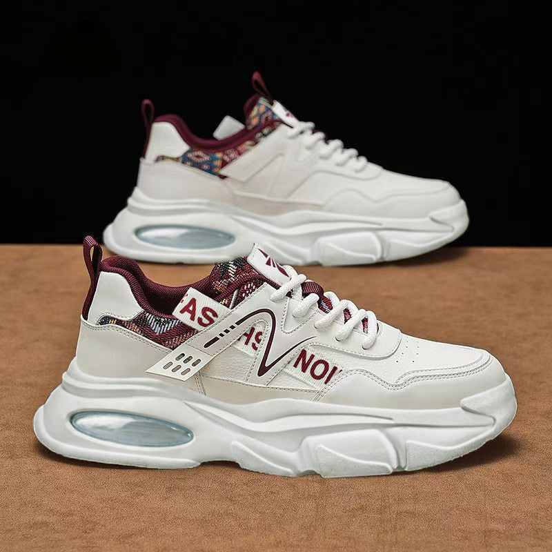 Men's shoes 2026 new spring breathable trendy sneakers height increasing dad shoes men's hot selling casual sports shoes student shoes