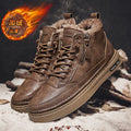 Snow boots men's shoes high-top winterfleece-linedheattechthickenednortheast cotton shoes fur all-in-onewaterproofnon-slip cotton boots