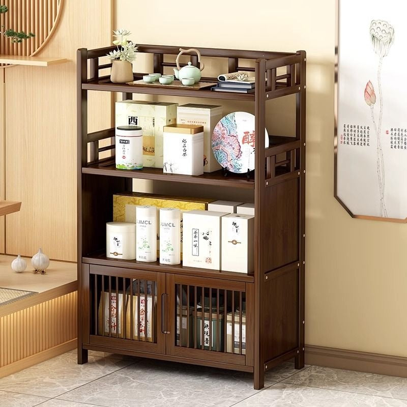 Tea cabinet, tea set, storage rack, new chinoiserie tea rack, living room tea storage cabinet, sofa side cabinet, side table, corner table for home use