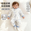 Baby quilted separatessuit baby clothes autumn thin cotton belly protection cotton clothing infant pure cotton thin cotton clothing
