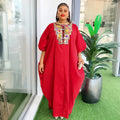 Southeast asia cross-border  sequin appliqué dress african  women's plus size loose robe