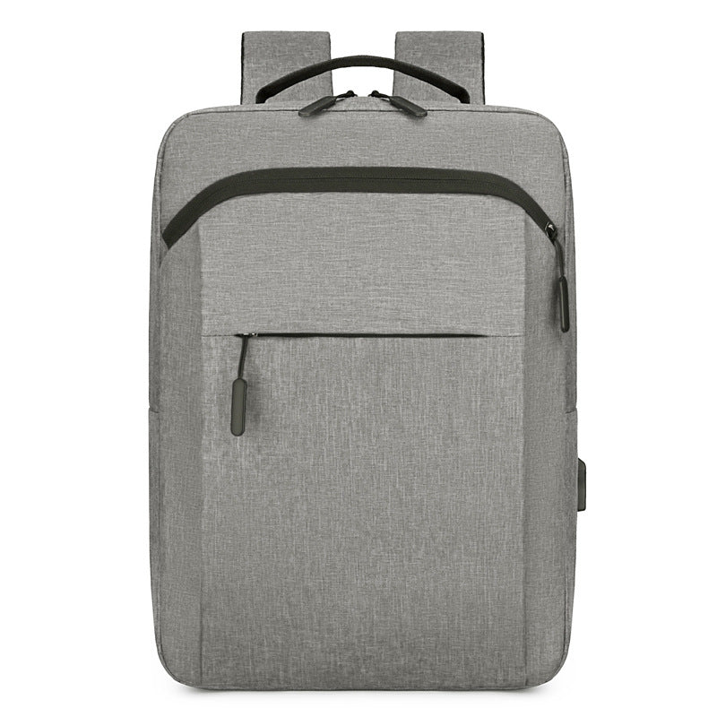 Cross-border casual backpack, simple backpack, notebook business computer bag, multi-functional simple and versatile student schoolbag