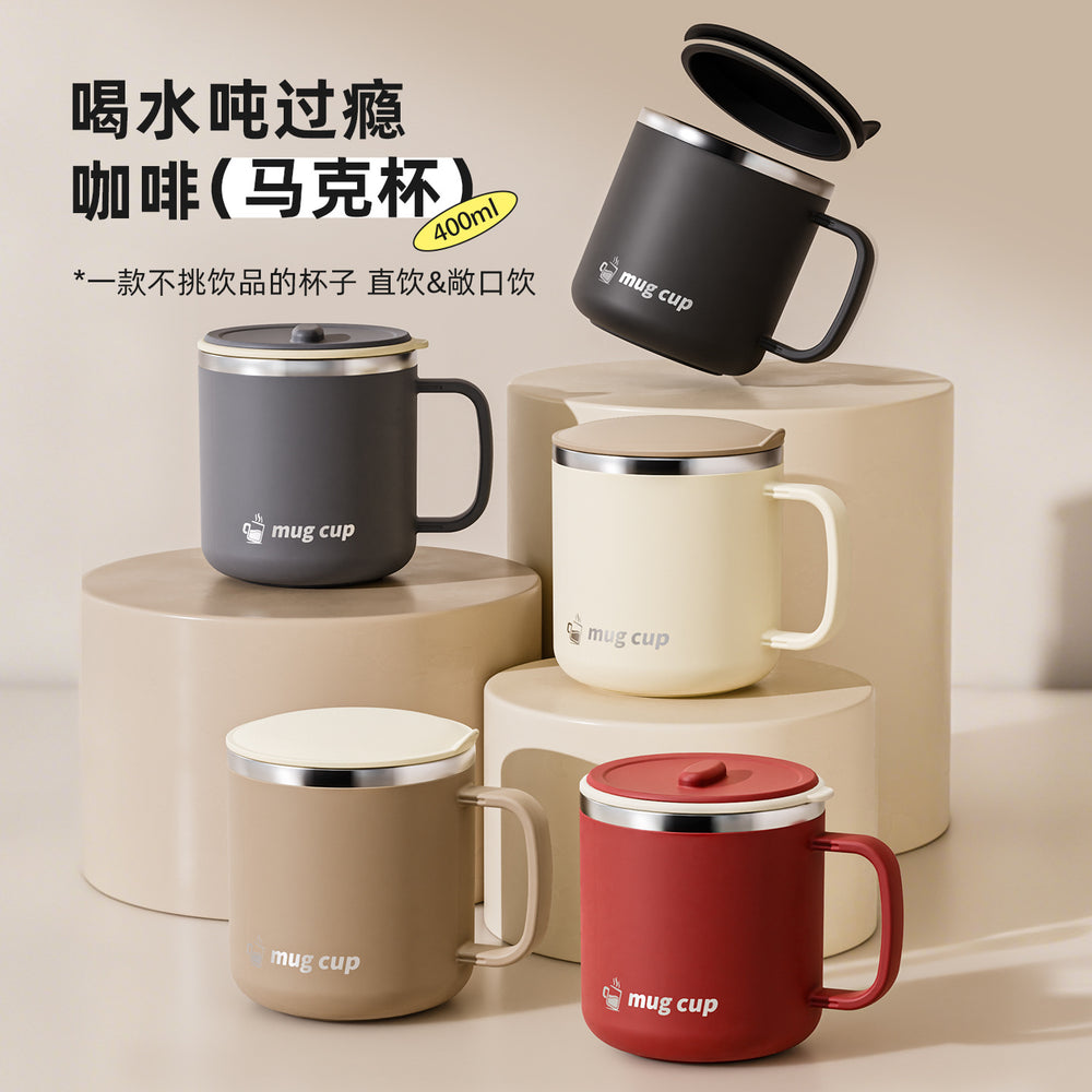 304 stainless steel mug, kids' cartoon cup, family matching water cup set (family of three), children's rice bowl and soup bowl