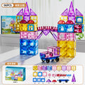 Upgraded thickened strong magnetic 96-piece [arch bridge castle] diamond-cut colored window set