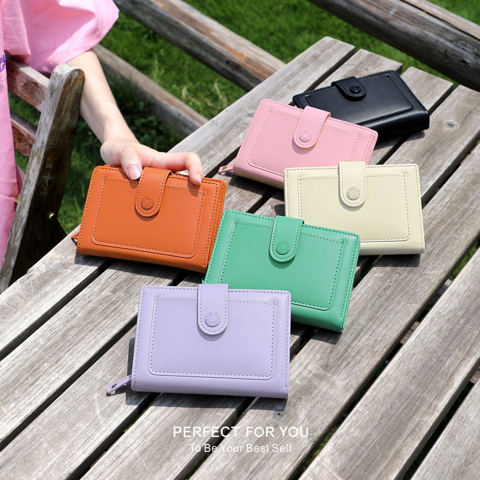 New women's wallet fashion trend multi-card position card bag card holder high sense women pu change bag