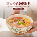 Bowl for home underglaze color pottery new chinoiserie good looking ceramic tableware rice noodle bowl large soup bowl