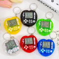 Mini arcade game keychain - tetris handheld retro puzzle toy