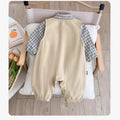 boys' shirt set, stylish spring/autumn outfit for baby boys, new infant romper for outdoor wear
