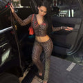 new arrival: ins-style fashion print trendy streetwear leopard print zip-up long sleeve jacket and pants set