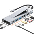 m.2 hard drive enclosure docking station type-c hub3.2 with solid state drive enclosure 10g multi-port docking station