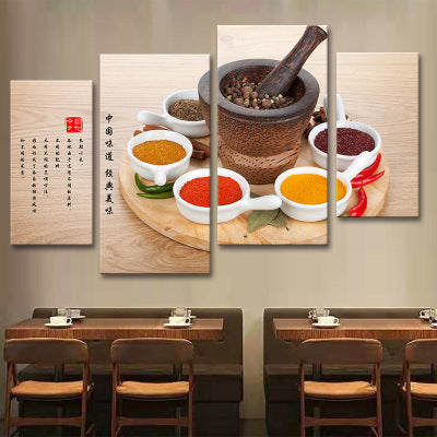 Hotel decorative painting hot pot restaurant box hanging painting creative restaurant barbecue shop seasoning wall background mural