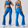 European and american cross-border fitness "barely there" butt-lifting yoga set - two-piece, beautiful back, running, outdoor sports, customizable women's activewear