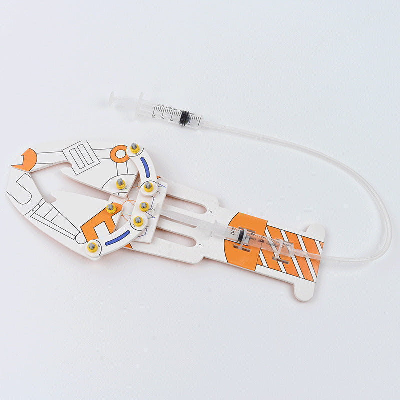 KT version of hydraulic manipulator, handmade DIY creative small production, science and technology festival homework teaching aids, material packs, puzzle inserts