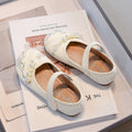 Girls' hanfu shoes, embroidered chinese style shoes for kids,  summer new collection, girls' princess flats, soft sole leather shoes for baby girls
