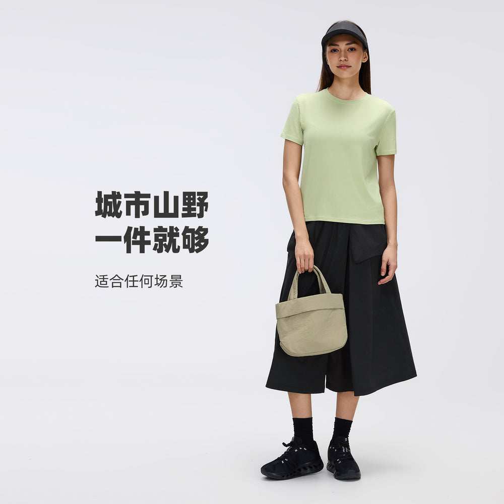 Women's active skirt - summer casual versatile cargo skirt - outdoor water-resistant large pocket midi skirt d26048