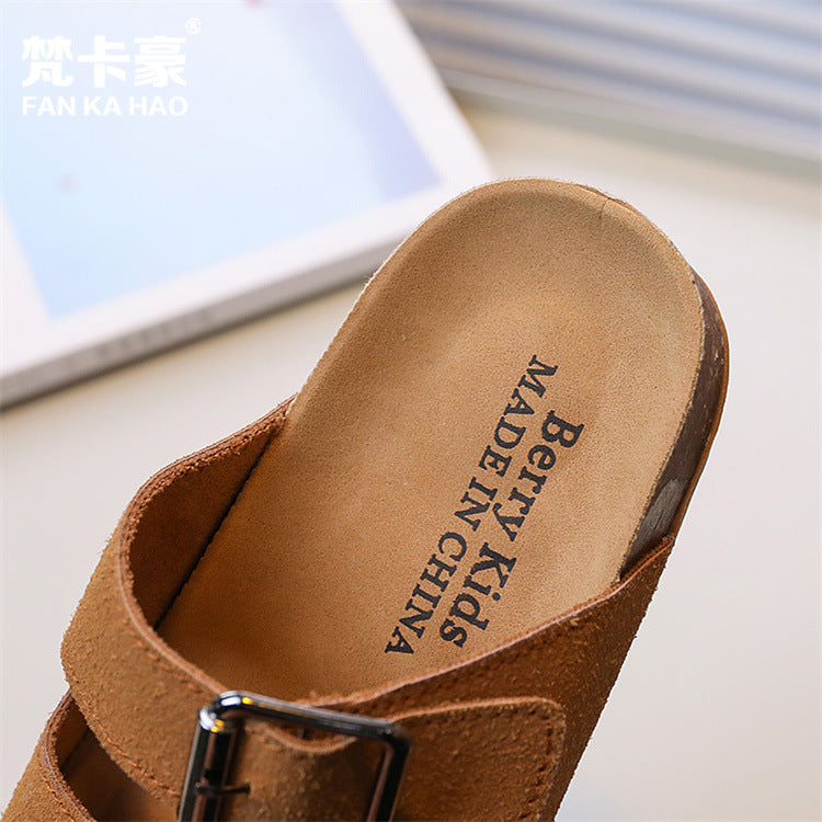 Birkenstock boys' cork sandals -  summer new collection - kids' indoor/outdoor sandals - big & tall boys' flip-flops