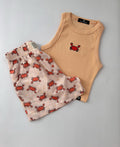 Women's vest shorts wholesale top and shorts set new tops and pants for women wholesale tops