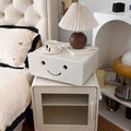 Minimalist modern kids' bedside storage cabinet - metal, cute cartoon decorative cabinet, tilt-out bedside table, chest of drawers