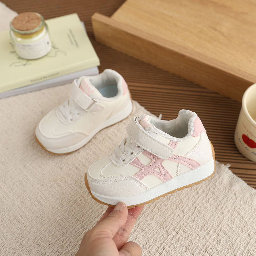 Vancahao girls' lightweight breathable running shoes,  spring/autumn new korean style children's casual shoes, boys' agnes shoes