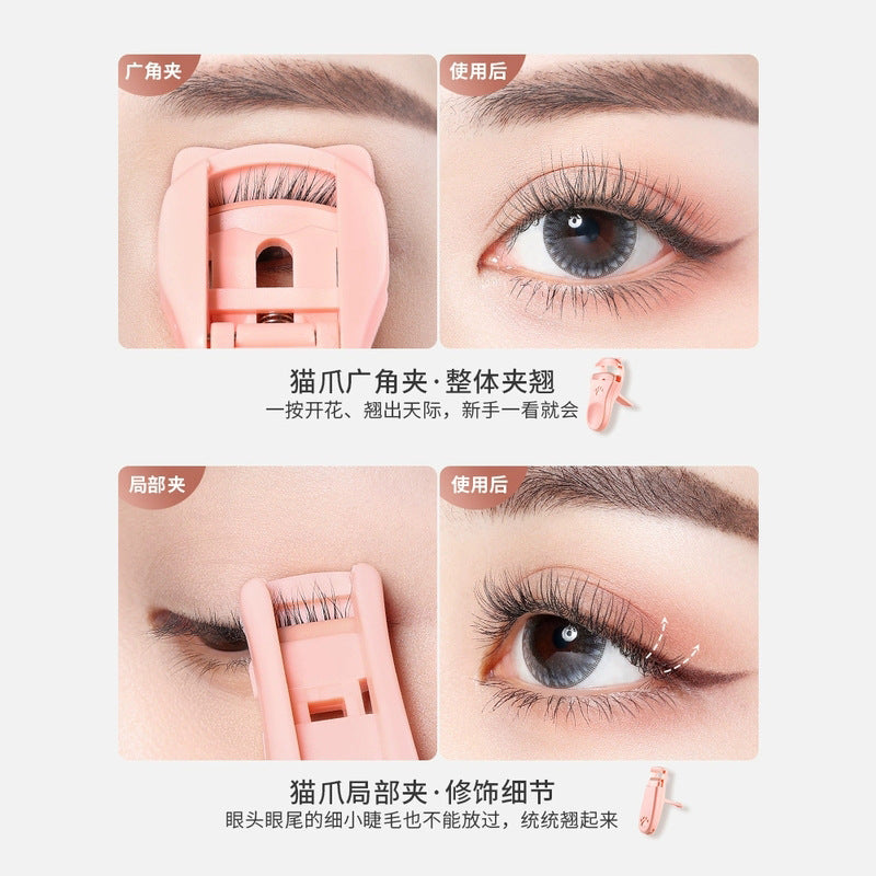 Snow belle's popular eyelash curler, cat claw shape eyelash curler, does not hurt eyelashes and can be curled with one clip