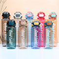 Factory custom large capacity plastic sports water bottle portable tumbler summer cross-border bounce lid direct drink cup