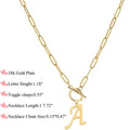 hot-selling initial stainless steel paper clip letter simple and versatile pendant necklace women's necklace clavicle chain