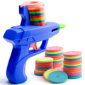 Cross-mirror wholesale decompression soft bullet gun family outdoor kids toys flying disc toy gun children's outdoor battle game