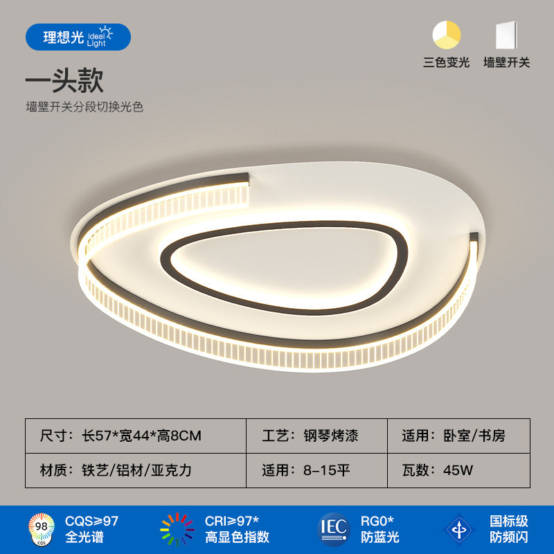 Living room ceiling light modern simple atmosphere creative pebble shape full spectrum lighting whole house package combination