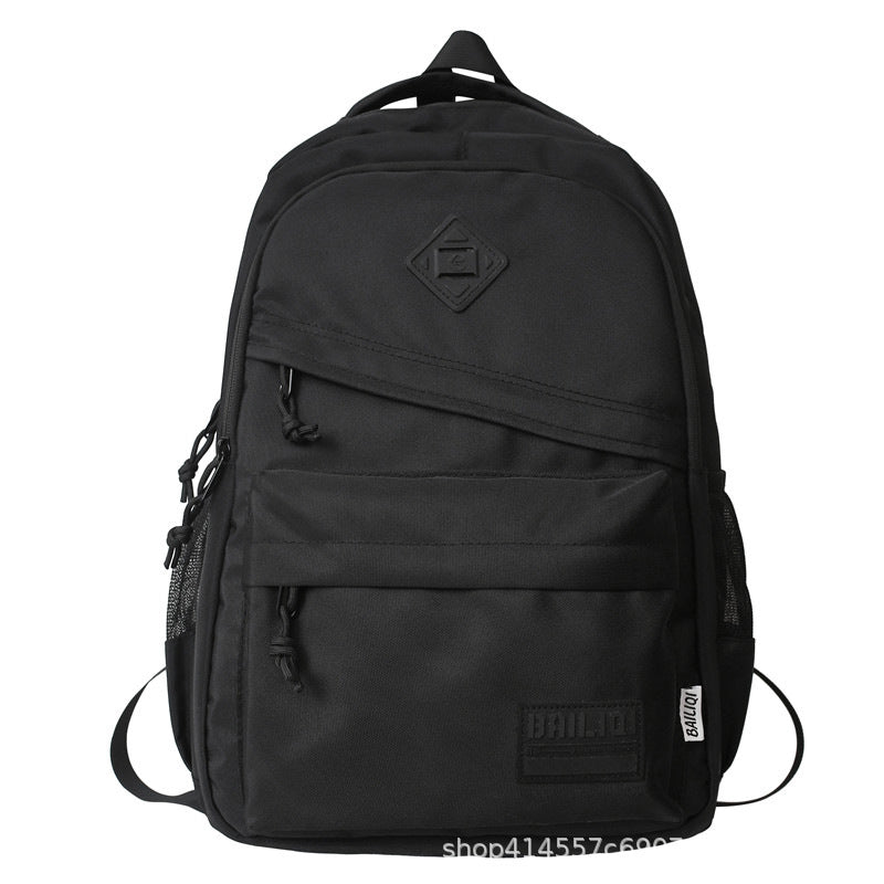 Schoolbag for junior high school students, college students, backpack, urban casual trendy bag, business trip, large capacity, wear-resistant and dirt-resistant backpack