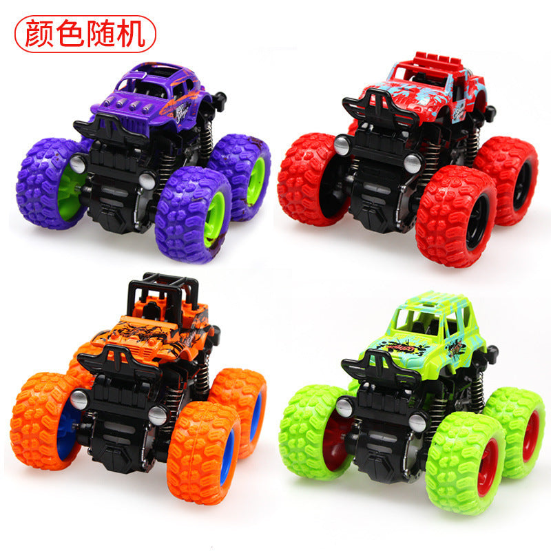 [customized] off-road vehicle internet celebrity ring toy children's four-wheel drive inertia car simulation model anti-fall toy car