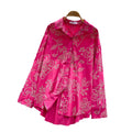 Fashionable fashionable fashionable shirt women  new arrival relaxed casualloose single breasted printing long sleevestops women