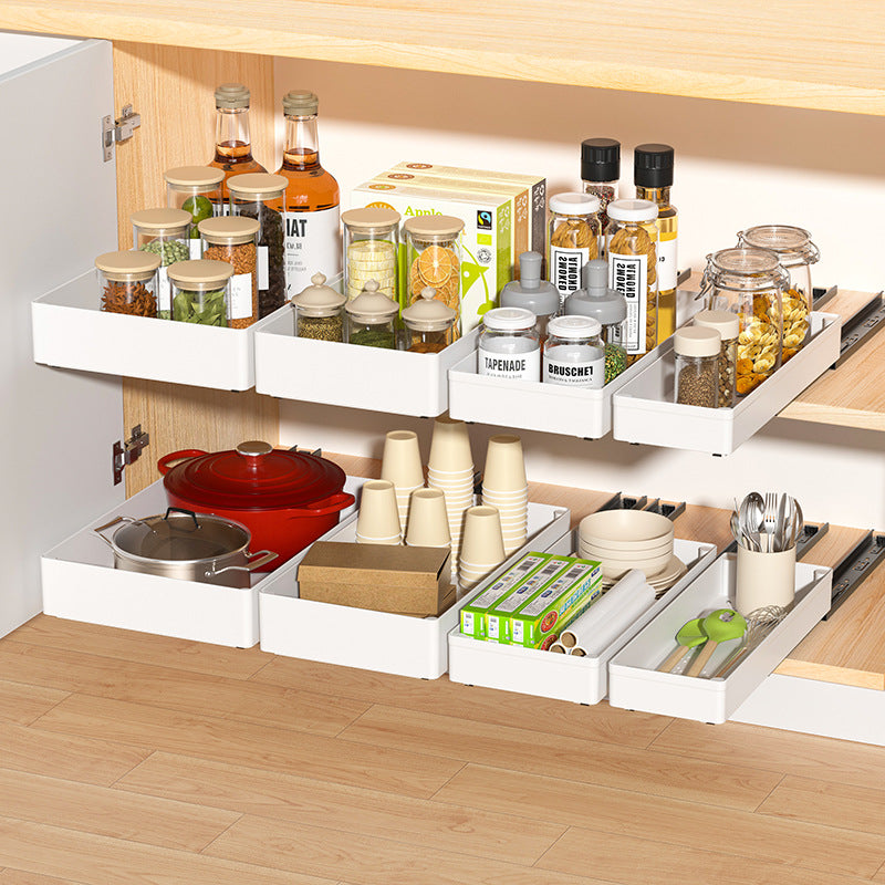 Pull-out cabinet Layered storage rack Pull-out kitchen sink Pull-out basket rack No punching sink rack