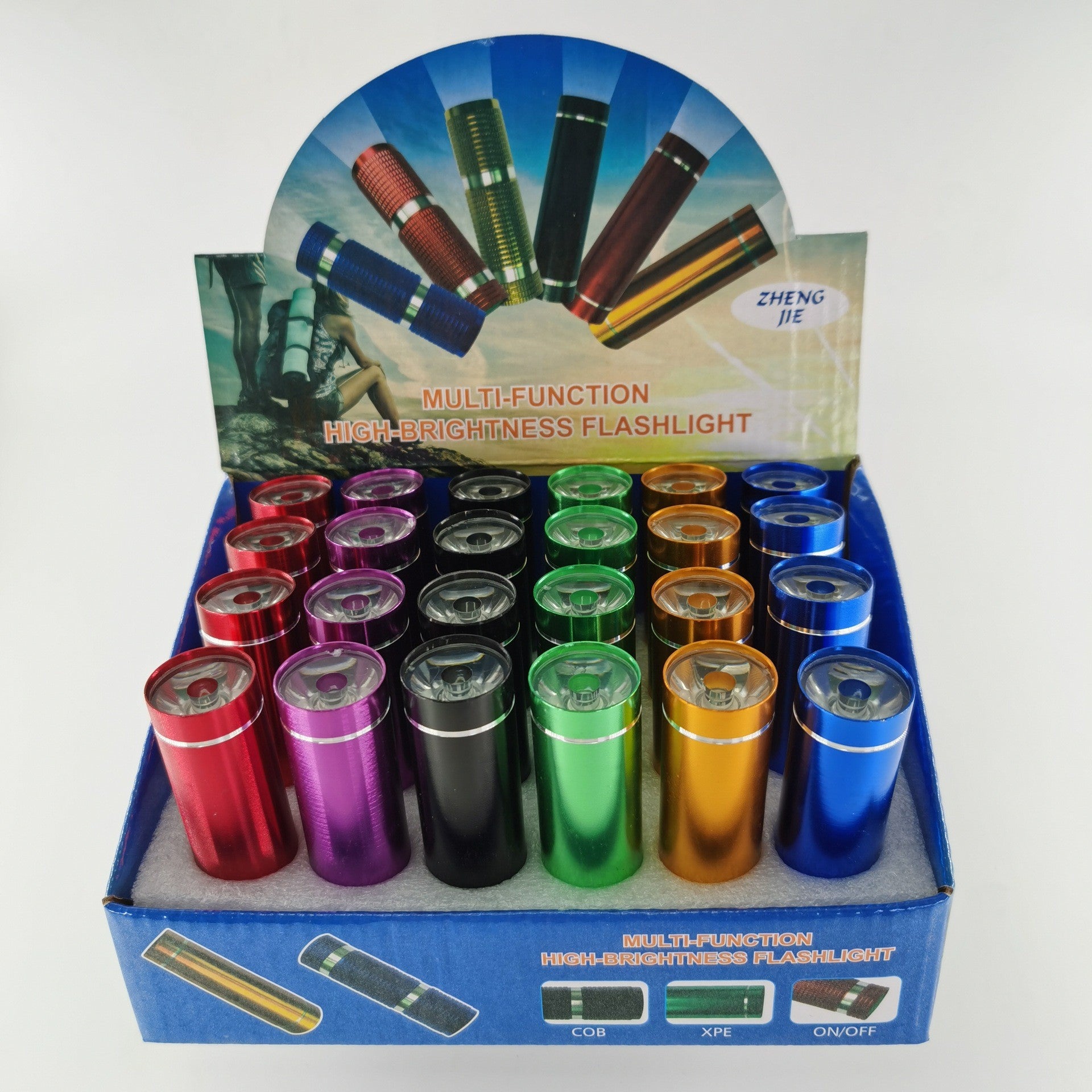 Exquisite gift small flashlight No. 7 AAA battery lens portable small flashlight mini aluminum alloy student small flashlight