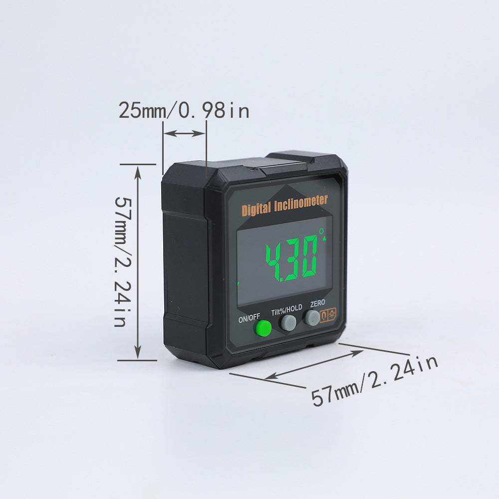 IP54 Electronic Digital Display Inclination Box Level Angle Measuring Instrument Number Strong Magnetic Digital Display Inclination Instrument Suitable for Home Use