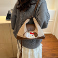 2025 new women's bag: autumn/winter retro versatile crossbody bag, fresh & sweet polka dot single/double shoulder bag, commuter bag