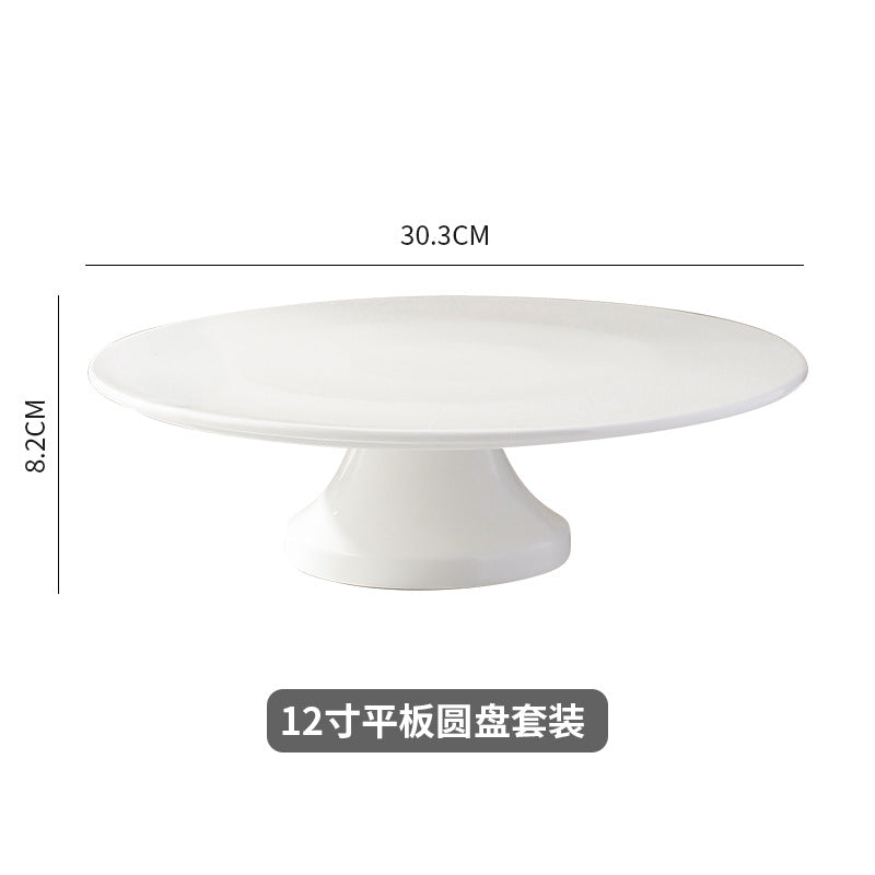 Dessert plate display stand set, cake tray, afternoon tea tableware, snack holder, cold food plate, tea break platter
