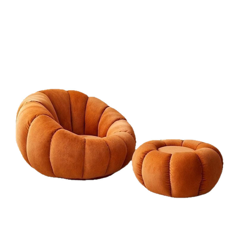 Lazy sponge sofa pumpkin chair single cream bean bag for home bedroom living room small apartment balcony lounge chair