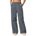 New arrivallooseloose pants quick-drying breathable straight-legcasual pants drawstring two-wear sports pants for women d25078