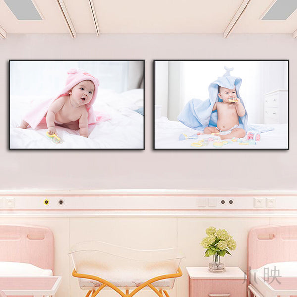 Mother and baby room painting confinement center bedroom bedside doll decorative painting baby room baby room swimming pool mural