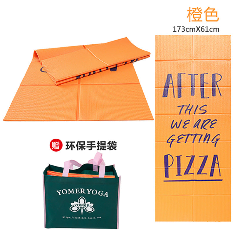 Foldable yoga mat pvc customizable oem factory professional fitness nap mat anti-slip thickened