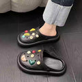 2025 new women's closed-toe slippers - summer anti-slip indoor/outdoor home slippers, trendy beach clogs